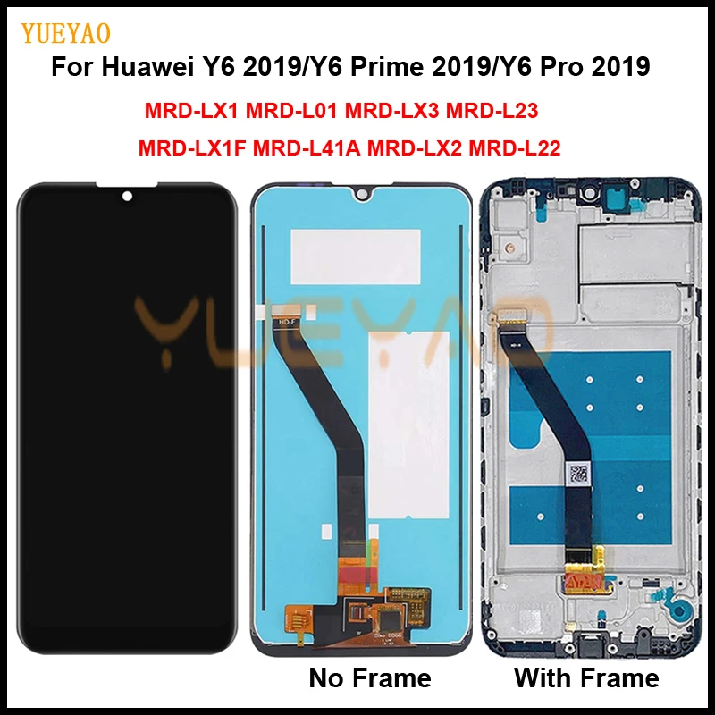 ЖК-дисплей для Huawei Y6 2019 сенсорный экран Prime ЖК-MRD-LX1f LX1 LX2 LX3 L21 L22 Pro | Мобильные