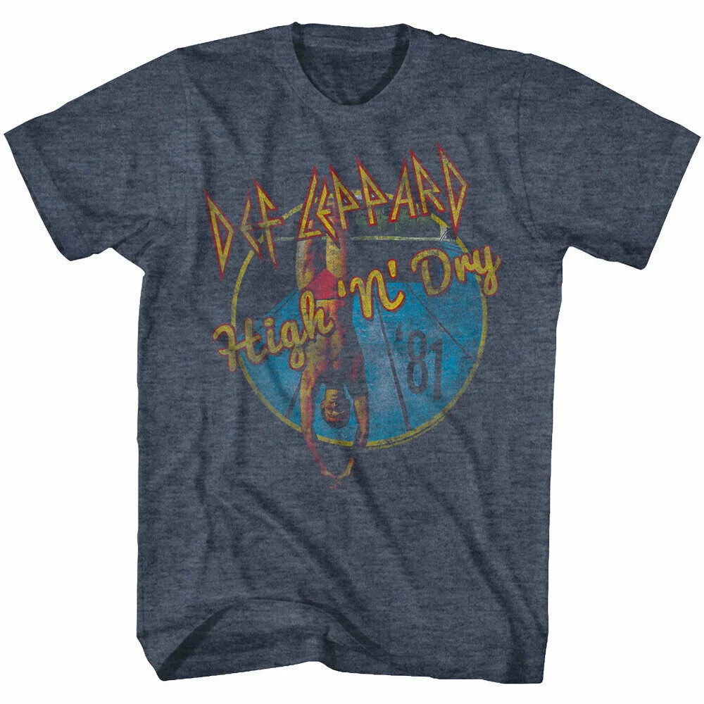 Официальный Def Leppard High N сухая Мужская футболка рок группа, товар хлопковая Футболка новейшая мода