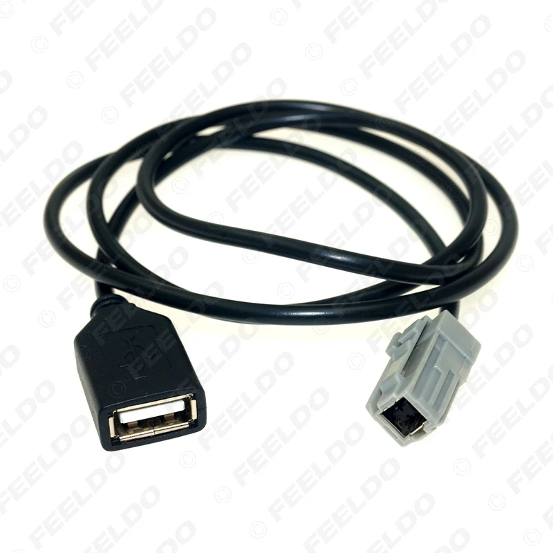 FEELDO 1 шт. Новое поступление USB AUX MP3 аудио вход кабель для Toyota Camry RAV4 Mazda CX 5/M2 CD плеер