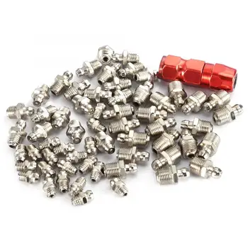 

Quick couplings Metal Replacement Grease Nipple Fittings Pack Set Mechanical Lubrication Part