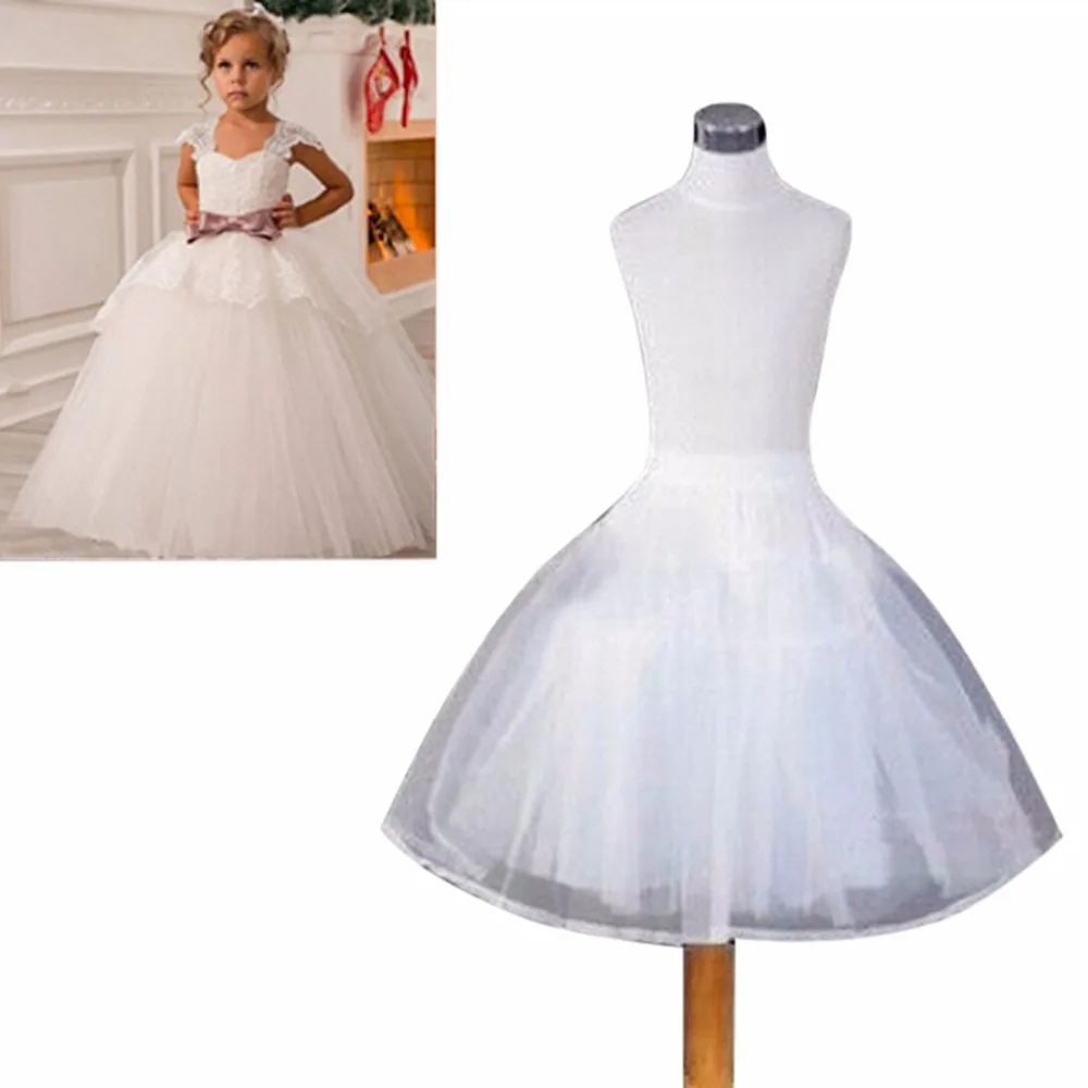 Быстрая, свадебные аксессуары, Детская Нижняя юбка для девочек, Vestido Longo, бальное платье, кринолиновая юбка, юбочки