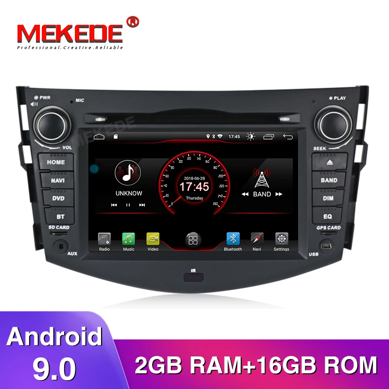 Mutimeida плеер 7 дюймов 2Din Android9.0 автомобильный Радио FM для Toyota RAV4 2007 2008 2009 2010 2011 с авто-стерео Камера просмотра BT GPS