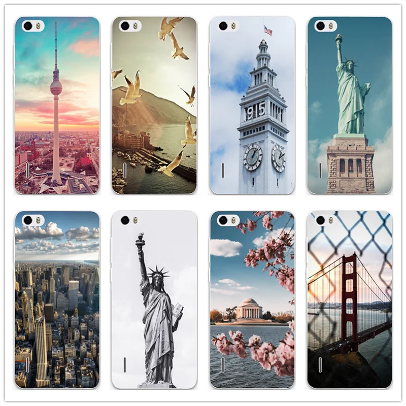 Чехол из мягкого силикона New York City Take Me To для Huawei P20 P10 P9 P8 Lite Mate 10 Pro Y5 Y6 II Y7 Honor 6X 7X 9 |