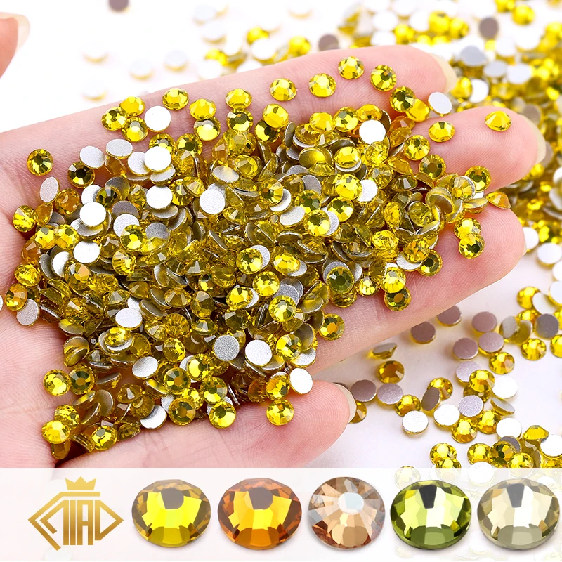 Gold Hematite Flatback - Quality Wholesale Rhinestones - Sparkles