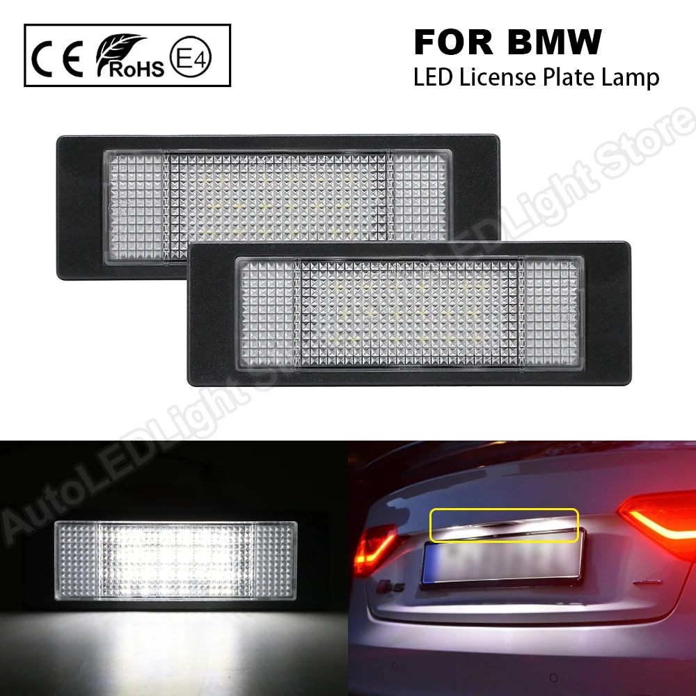 Светодиодные лампы для номерного знака BMW E81 E87 F20 E63 E64 F12 F13 F06 Z4/E85 E86 E89 K48 MINI R55 R60 R61 Fiat