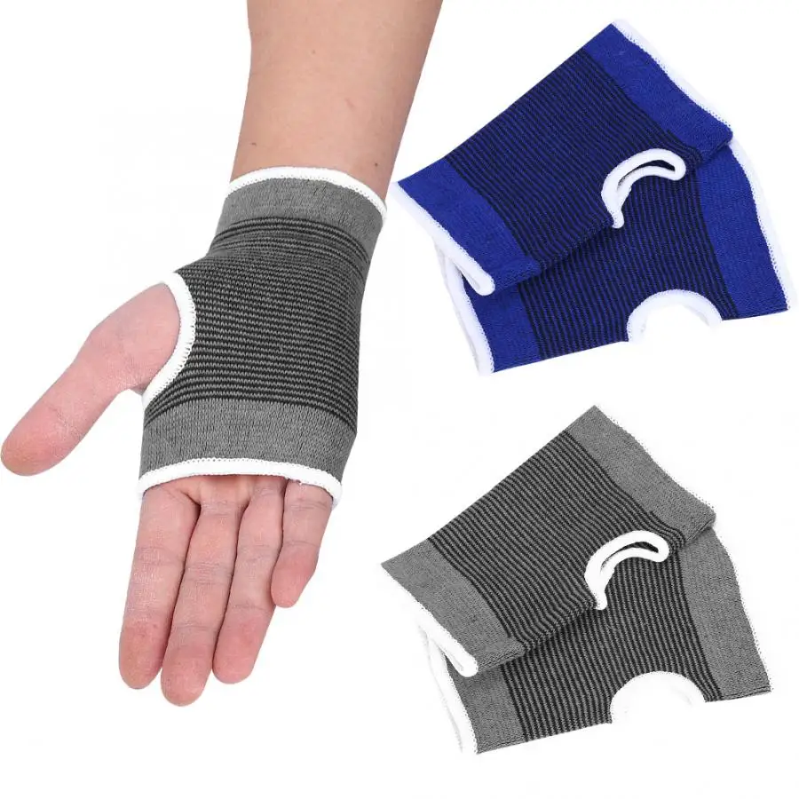 1 пара эластичный браслет на запястье подтяжка для ладони Carpal Поддержка Баскетбол Футбол Спорт Тренажерный зал защита рук обертывание перчатки