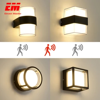 

LED Wall light IP65 Waterproof Outdoor Garden lamp 85-265V Decoration Radar Motion Sensor Night Security Wall light ZBW0006