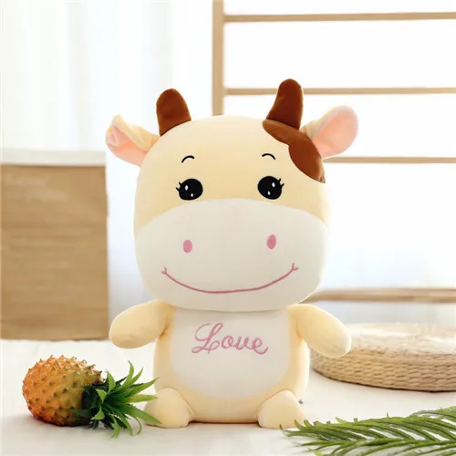 Fancytrader 24'' Lovely Plush Soft Stuffed Giant Animal Milk Cow Toy Big Plush Cow Doll Nice Gift For Kids 60cm 2 Colors (9)