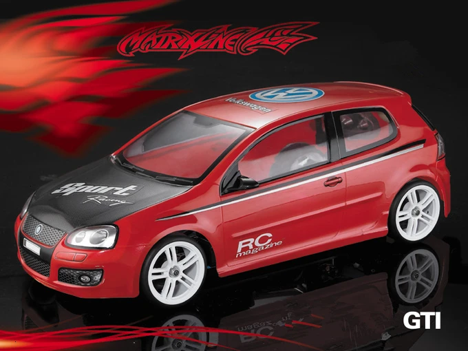 1 комплект GOLF GTI радиоуправляемая модель PC тела shell 190 мм ширина прозрачный чистый не окрашены дрейф тела RC HSP HPI traxxas Tamiya