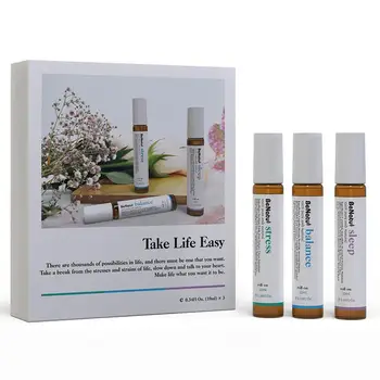 

VIBRANT GLAMOUR 3Pcs/Box Essential Oil Improve Sleeping Relax Relieve Stress Balance Oil Set