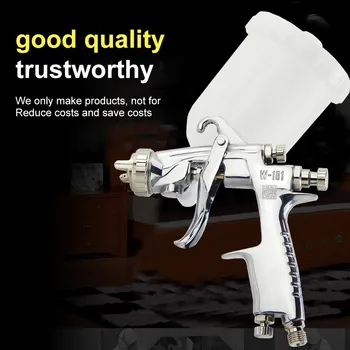 

Spray Gun HVLP Air Spray Gun with 400cc Cup W-101 Manual Spray Gun 1.0/1.3/1.5/1.8mm High Quality Air Spray Gun for Car Painting