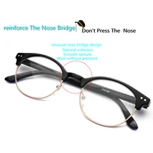 1,0-1,5 до-3,0 полуоправа очки для близорукости для мужчин и женщин близорукие очки женские металлические круглые мужские близорукие очки