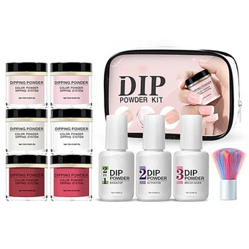 

New Manicure Powder Suit Glitter Dip Powder Nails Manicure Gel Nail Polish Pigment Bottom Rubber Seal Layer Desiccant