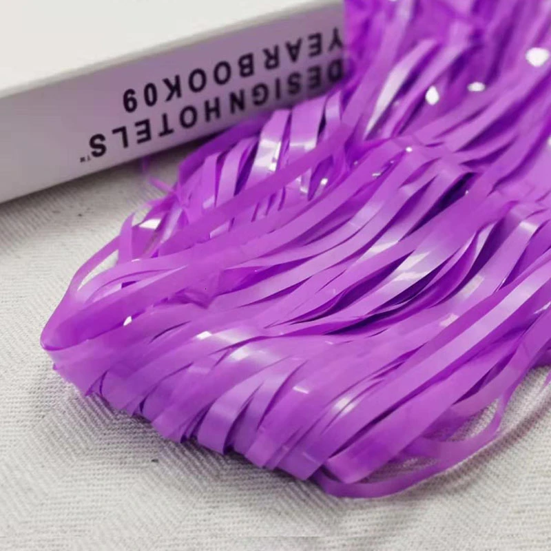 Macaron Purple 1 м x 2 м золотой блестящий фольга бахрома занавес металлик Macaron Photo Booth фон с блестками дверь занавес свадебное украшение день Рождения Декор - Цвет: Macaron Purple