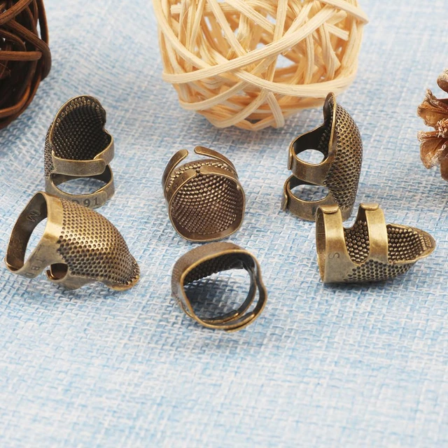 15 PCS Sewing Thimble Finger Thimble Metal Sewing Protector for DIY  Crafts(19 18mm)