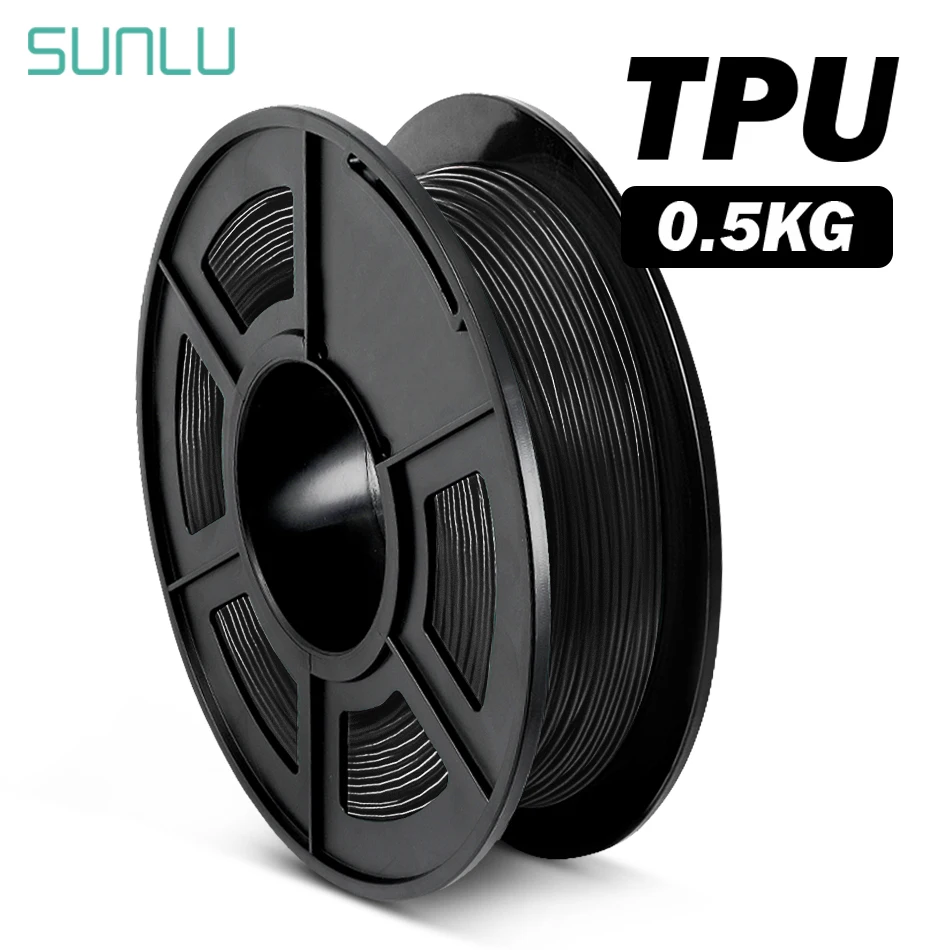 SUNLU 1 75 мм Гибкая нить ТПУ пластик 3D для принтера точность размеров +/ 0 02 5 кг с