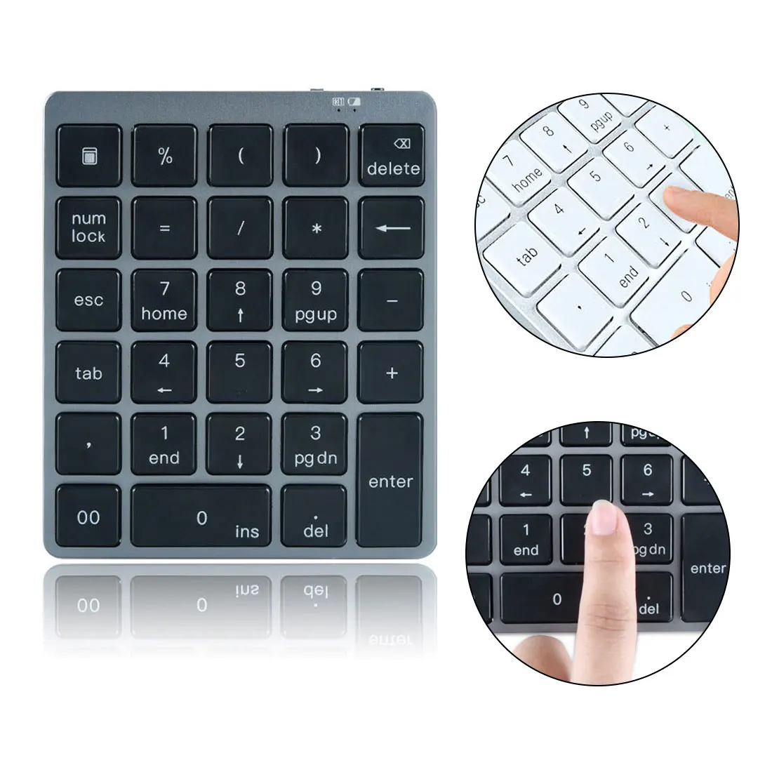 Bluetooth Numeriek 28 Toetsenbord портативная клавиатура с usb-хаб 3 0 совместима планшетным ПК