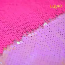 125*45 см неоновая Розовая/белая и Золотая/Радужная Двусторонняя вышитая ткань Русалка с блестками для платьев/Фотофон Свадебный декор