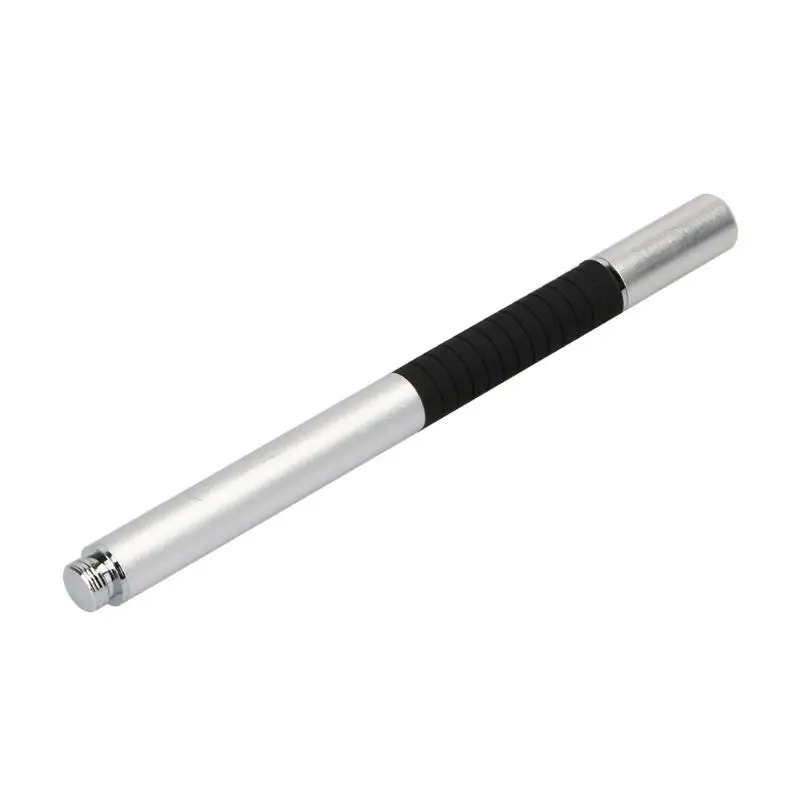 Серебристый Емкостный стилус для сенсорного экрана стилус для iPhone iPad Tablet PC - Цвета: Серебристый