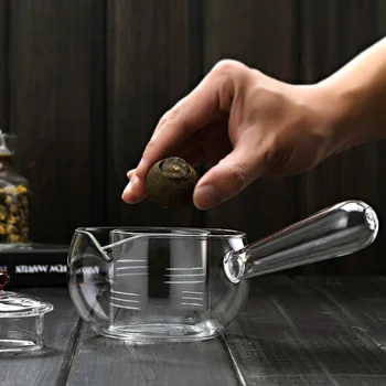 

Electrical Heat Resistant Healthy Tea Pot Cover Borosilicate Glass Side Handle Tea Maker Chinese Style Czajnik Teaware EF50TP