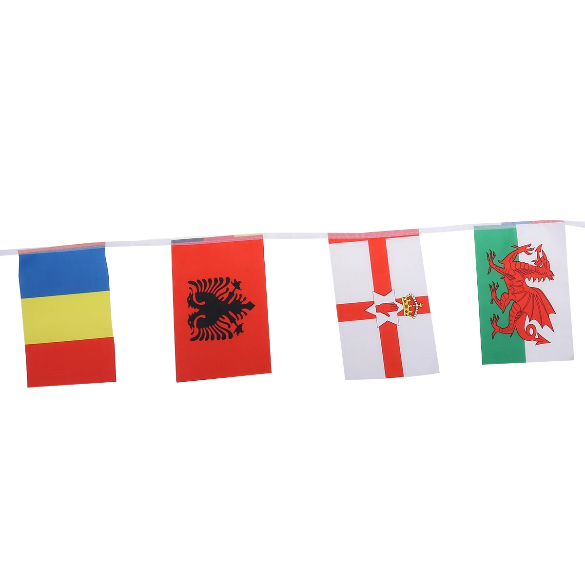 Европейский Кубок чемпионат гирлянда подвесные украшения флаги 24 страны Международный подвесной струны Бантинг клуб декоративный флаг