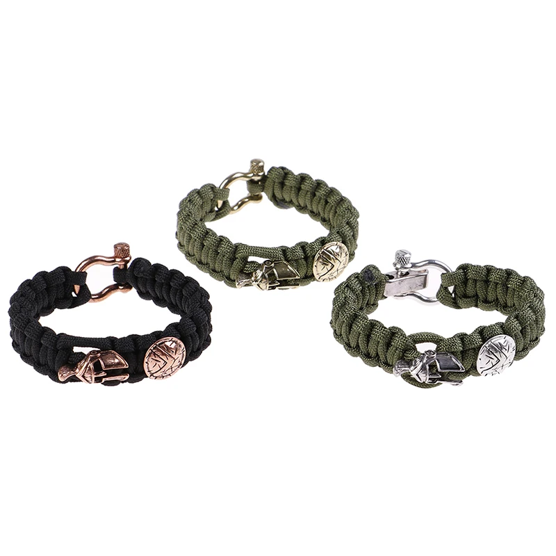 Мужской браслет Pulseira Masculina, роскошные походные инструменты для выживания на открытом воздухе, ручной работы, веревочные браслеты, винтажные женские браслеты
