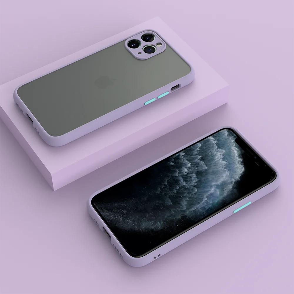 Матовый чехол для iPhone 11 Pro Max 12 Mini X XS XR 7 8 Plus SE 2020 6S 6 роскошный силиконовый защитные