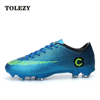 

Soccer Shoes Men Football Cleats Soccer Boots Teenager Ankle High Tops Football Shoes Kids Indoor Soccer Training Sneaker