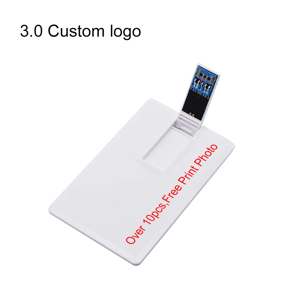 Кредитная карта USB 3 0 Pendrive 32 Гб 64 памяти пластиковая банковская флэш-накопитель 8