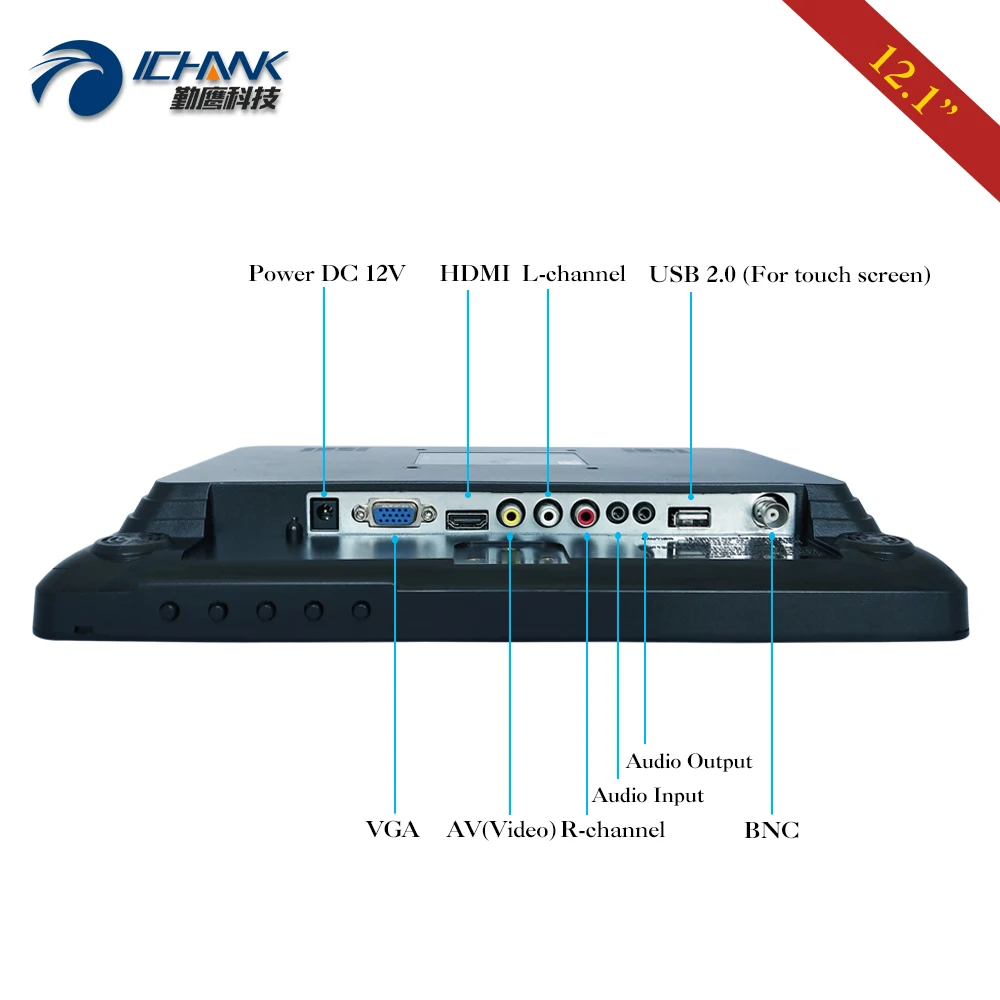 Широкоформатный сенсорный ЖК дисплей USB HDMI VGA POS 1280x800 16:10 экран 12 1 дюйма дисплей|touch