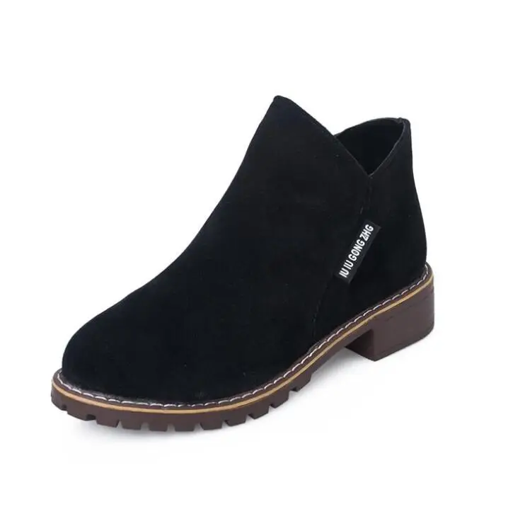 NEW Women Martin Boots Autumn Winter Boots Classic Zipper Snow Ankle Boots Winter Suede Warm Fur Plush Women Shoes Size 35-42 NEW Women Martin Boots Autumn Winter Boots Classic Zipper Snow Ankle Boots Winter Suede Warm Fur Plush Women Shoes Size 35-42