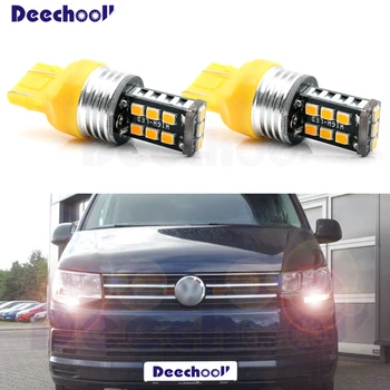 

Canbus Pure White Canbus Error Free T20 LED DRL bulb daytime running light For VW Caravelle T6 2016 2017 2018 2019
