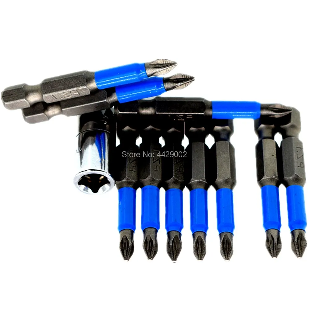 

10x 50mm Pozi Screwdriver Bits PZ1 Drive Driver Bit & 1/4" Drive Female Impact Dr to 1/4" Snap Hex Bit Screwdriver Bit Adaptor