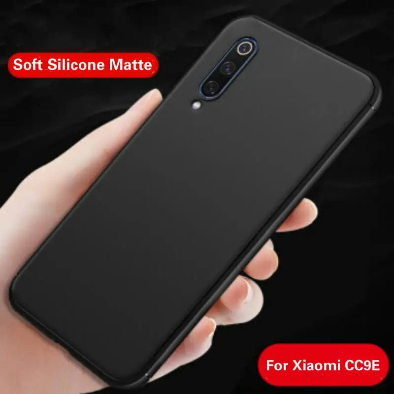 Силиконовый противоударный чехол для Xiaomi mi 9 Pro CC9 CC9E матовый простой черный Red 8 8A