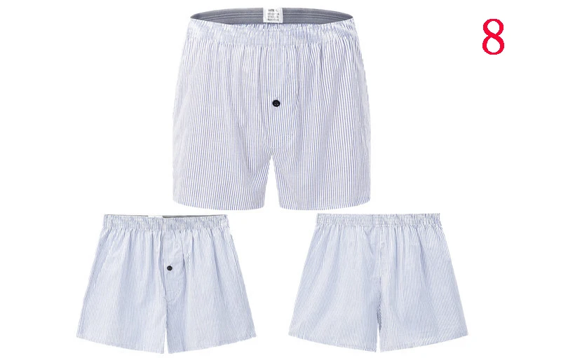 08 Mens Relax Home Pants Arrow Cotton Loosen Breathable Boxer Underwear - Color: 08