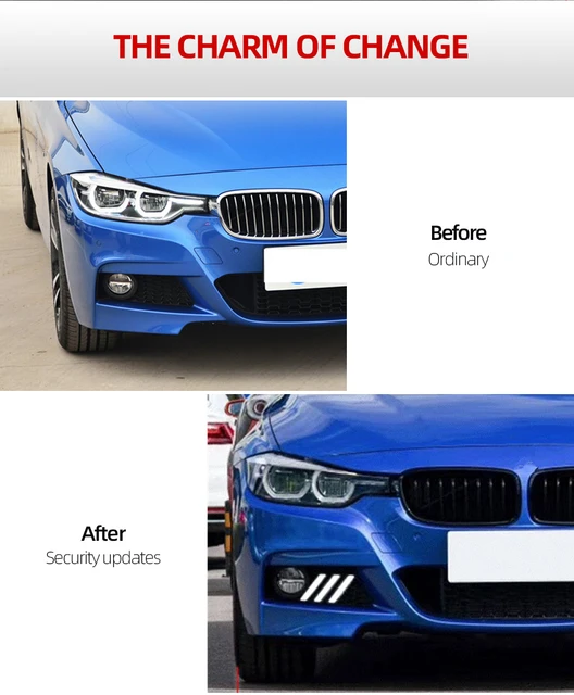 1ペアデイタイムランニングライトled drlフォグランプ、ターン信号bmw 