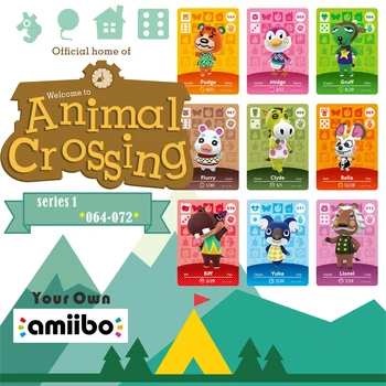 

064-072 Card Set 1 Amiibo Amibo Cards Animal Crossing Card Set 1 New Leaf Card Amibo Amiibo Card Work Isabel for Ns Games Pack