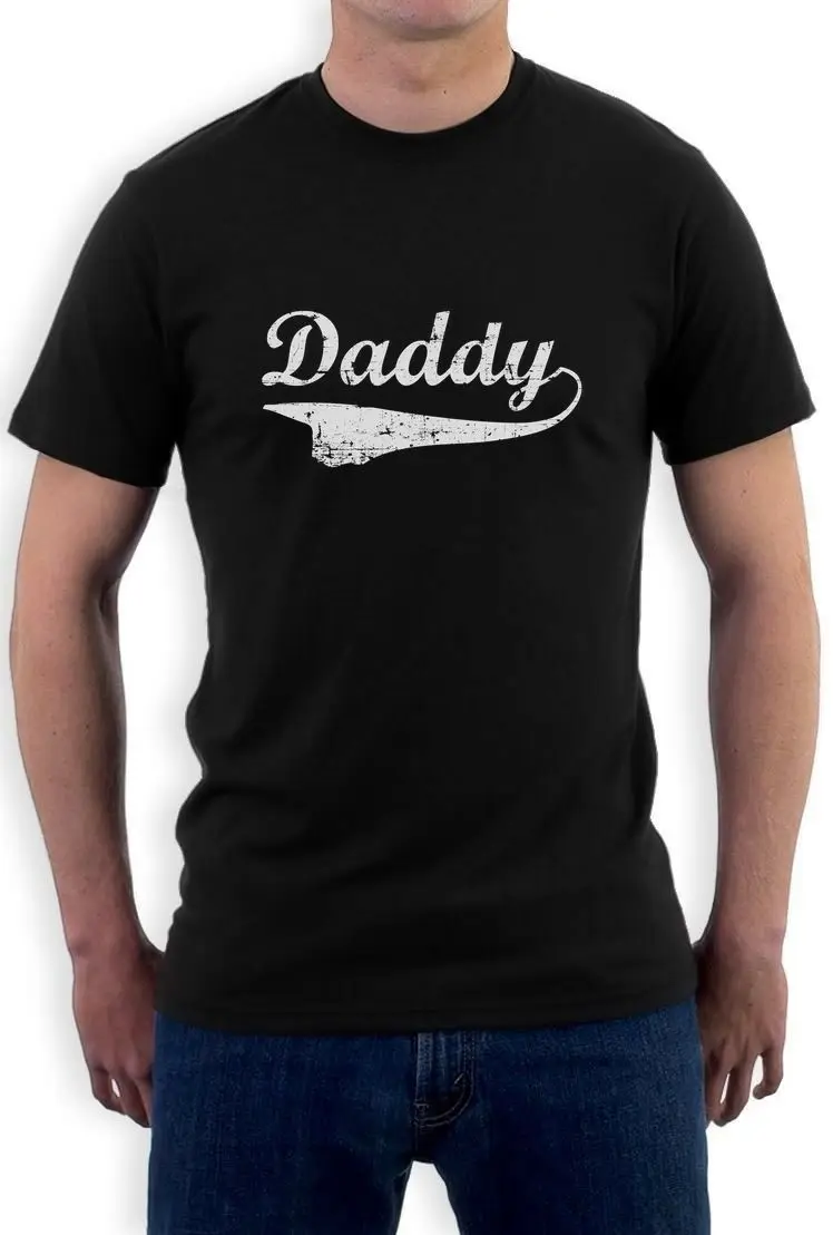 Daddy Slogan Best Fathers Day Gift Distressed Vintage Style Mens T Shirt Long Sleeve Hoddies unisex hoddie short sleeve Tee Shir |