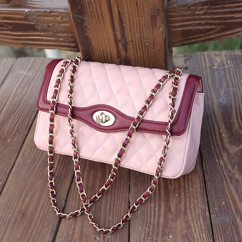 

Graceful Bag Women's 2018 New Style Rhombus Bag with Chain Crossbody Bag Mini Bag Fashion a Generation of Fat