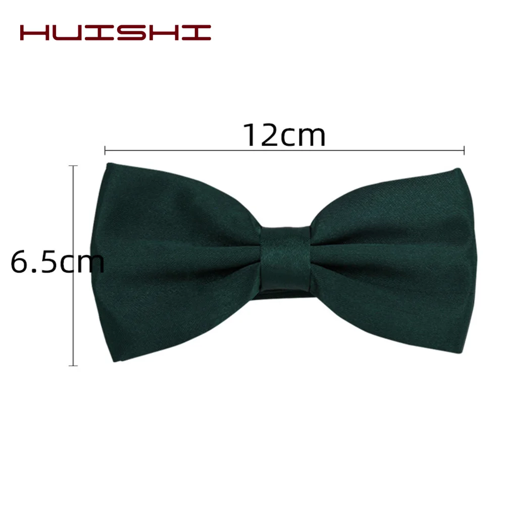 HUISUI 2024 New 43 Color Suit Bow Tie Wedding Gift Solid Party Classic Butterfly Cravat Wholesale Polyester Material Bowtie 5
