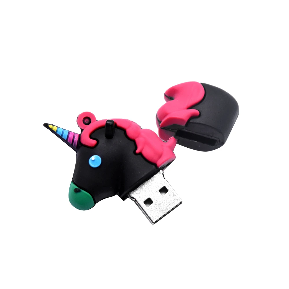 Милый Единорог usb-накопитель, usb 2,0 флэш-накопитель 128 МБ 32 Гб 64 Гб студенческие подарки usb флешка U диск