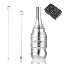 27 мм картридж Татуировка ручка Регулируемый картридж игла ручка нержавеющая сталь, татуировочная машинка Картридж ручка татуировка твист ручная трубка