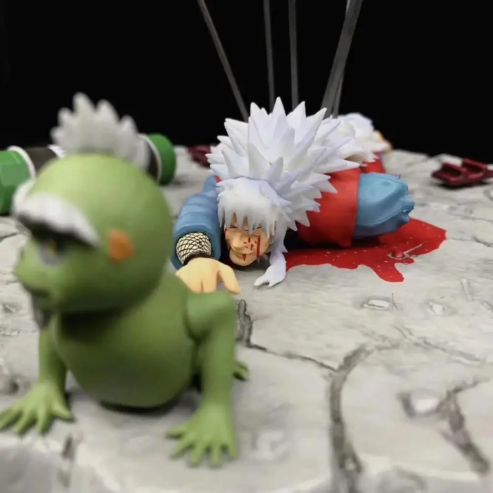 Аниме Наруто Shippuden The Death of Jiraiya Gama Sennin GK статуя ПВХ фигурка Коллекционная модель