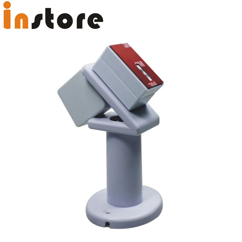 10 pcs/Lot mobile phone security stand anti theft display holder with pull box cable