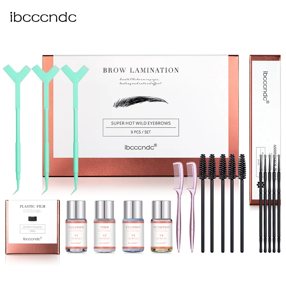 

New Eyebrow Perm Kit Semi-Permanent Brow Lamination Brows Lifting Perming Setting Cream Tools Set Salon Home Use
