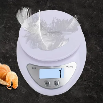 

5kg 1g Precision Digital Scale Portable LCD Electronic Scale, Kitchen Roman Scales Food Balance Measuring Weight Scale Pound