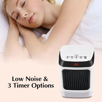 

Mini Heater Portable Indoor Handy Plug-in Heater With Digital Display Overheat Protect Temperature Control LED Light EU/US plug