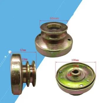 

Flat key shaft Type A double Groove Belt Clutch fits for 154F/152F Gasoline Engines Applied for water pump,Threshing machine etc