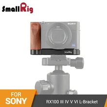 SmallRig L Plate for Sony RX100 III IV V VI L Bracket Mounting Plate Quick Release Tripod Baseplate With Wooden Handle - 2248 SmallRig L Plate for Sony RX100 III IV V VI L Bracket Mounting Plate Quick Release Tripod Baseplate With Wooden Handle - 2248