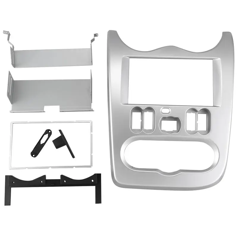 2Din DVD стерео Fascia подходит для RENAULT Logan Sandero Dacia Duster рамка крепление панели лица Facia в